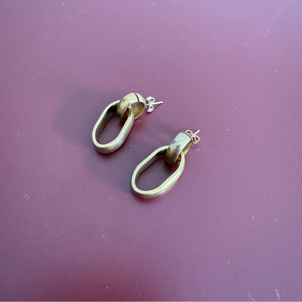 Laura Lombardi Elena Gold Hoop Earrings View 5